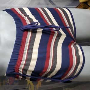 LA Hearts Striped Soft Shorts SM Red,Blue,Grey,Cream